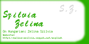 szilvia zelina business card